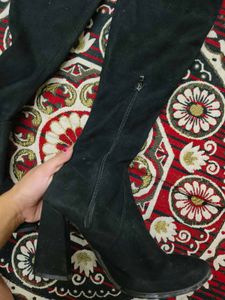 Black Thigh High Boots