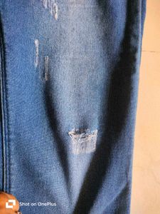 High Waisted Distressed Jeans