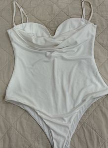 Zara White layered bodysuit