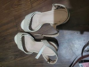White Heels Sandals