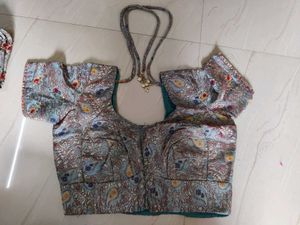 Elegant Silver Lehenga Choli Set