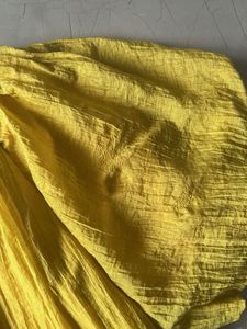 Lovely Yellow Midi With Puff Sleeves