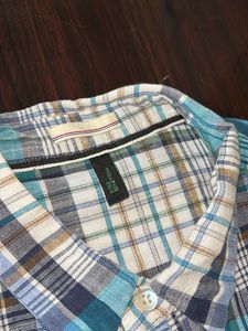 UCB Linen Plaid Casual Shirt