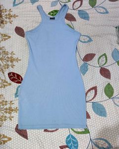 KOOVS Light Blue Bodycon Dress