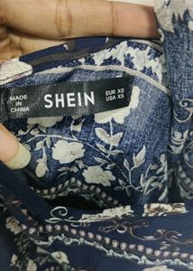 SHEIN Guipure Lace Insert Split Floral Maxi Cami