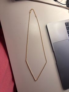 Artificial Gold V Necklace