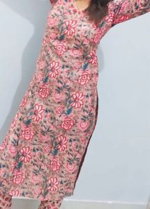 Floral Print Kurta Set