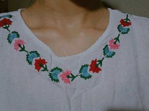 White Embroidered Top