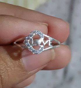 Real Silver Love Ring