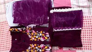Embroidery Dupatta Set