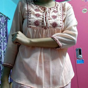 Boho Embroidered Top