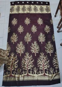 Brown & Gold Tree Curtains