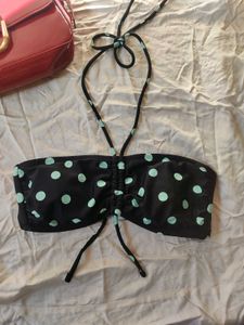 Polka Dot Tie Beach Wear Bra