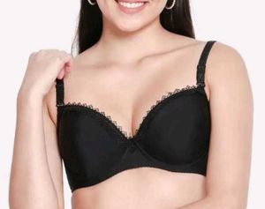 Zudio Black Heavy Padded Wired Bra,Big Size