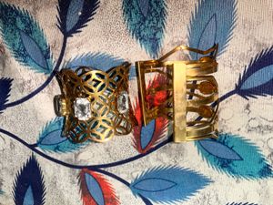 Gold Tone Cuff Bracelets