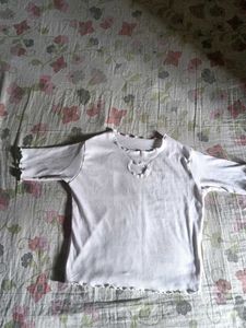 White Long Sleeve Top