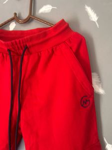 Red Cargo Joggers