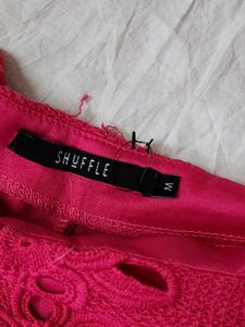 Embroidered Zip Up Shorts