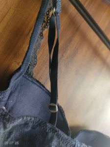 Navy Blue Push Up Lace Bra