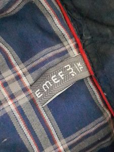 Navy Blue Checks Shirt (Men&#39;s)