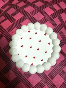 Heart Print Decorative Tray