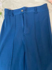 Teel Green Wide Leg Trousers