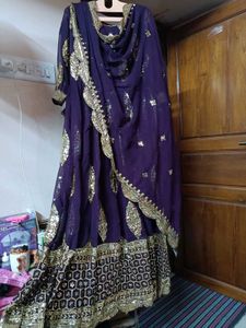 PURPLE GOWN SET