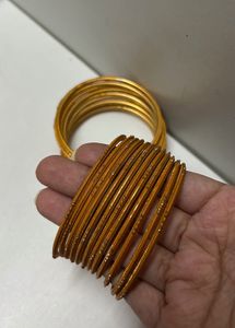 Golden And Sliver Bangles Set ✨