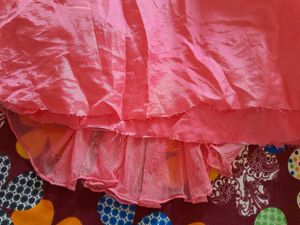 Heavy Net Gown (Pink &amp; White)