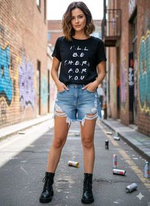 Friends Theme Black T-Shirt