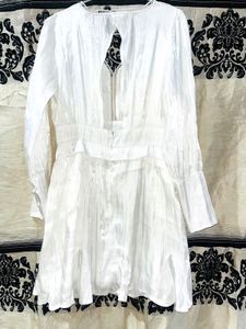 White Long Sleeve Dress