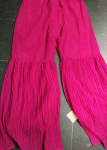 Pink sharara Pants With Kurta And Duppata