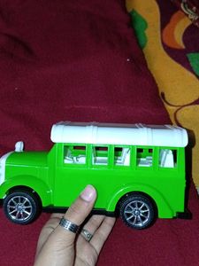 Green Toy Bus