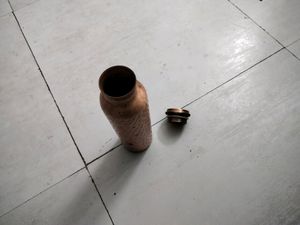 Copper Water Bottle Hammered Design