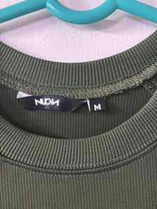 Olive Crop Top