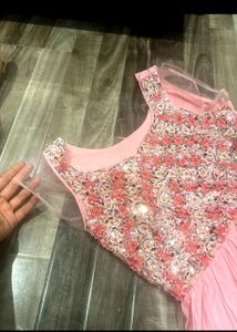 Pink Sharara Set With Chunni