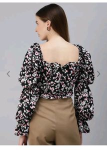 Beautiful Floral Print Crop Top