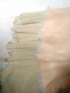 Vintage Peach &amp; Cream Dress