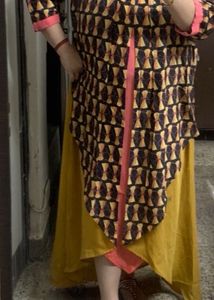 Ethnic One Piece Layered Dress
