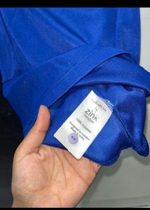 Sheer Blue Tie-Dye Top