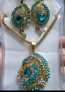 necklace(Pendant+ Chain+Earrings)