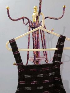 Patterned Pinafore Dress