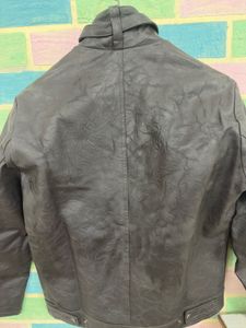 Men's Brown Faux Leather Jacket