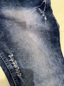 Blue Mid Rise Denim