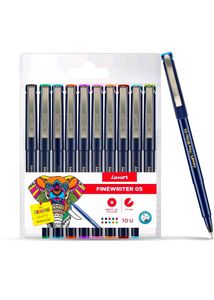 Luxor Finewriter 05 | Assorted Colour | Pack 0f 10