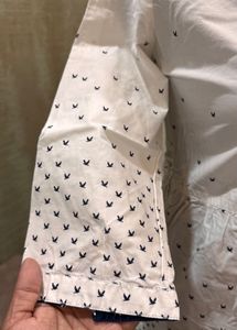 White Top With Bird Print