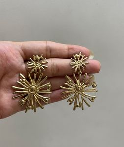 Golden Flower Earrings