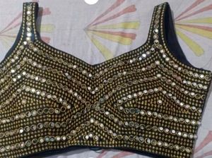 Black Mirrorwork Blouse✨✨✨