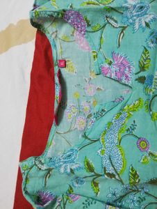 Floral Print Cotton tunic kurta