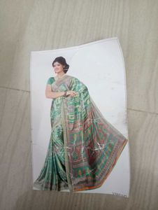 New Perrot Green Silk Saree